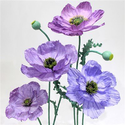 Accessoires de fleur en papier artificiel décoratif géant