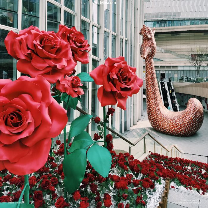 Fleur du papier de la Saint-Valentin